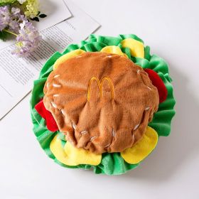 Dogs Cats Hamburgers Headsets Collars Hats (Option: Hamburg insert-S)