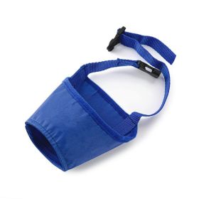 Anti-bite Anti-miseating Dog Mouth Cover Waterproof  Bark Stopper (Option: Blue-No4)