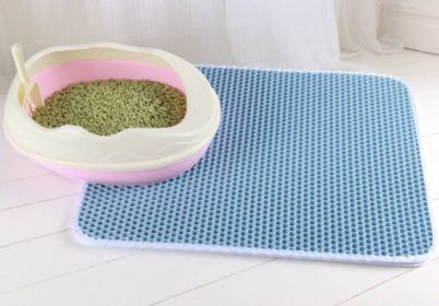 Double Layer EVA Pet Litter Mat (Option: Blue-40X50cm)